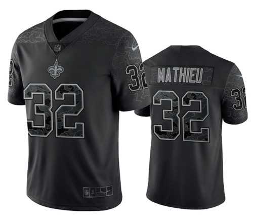 Men's New Orleans Saints #32 Tyrann Mathieu Black Reflective Limited Stitched Football Jersey,We sell and wholesale Men's New Orleans Saints #32 Tyrann Mathieu Black Reflective Limited Stitched Football Jersey on line form chian!